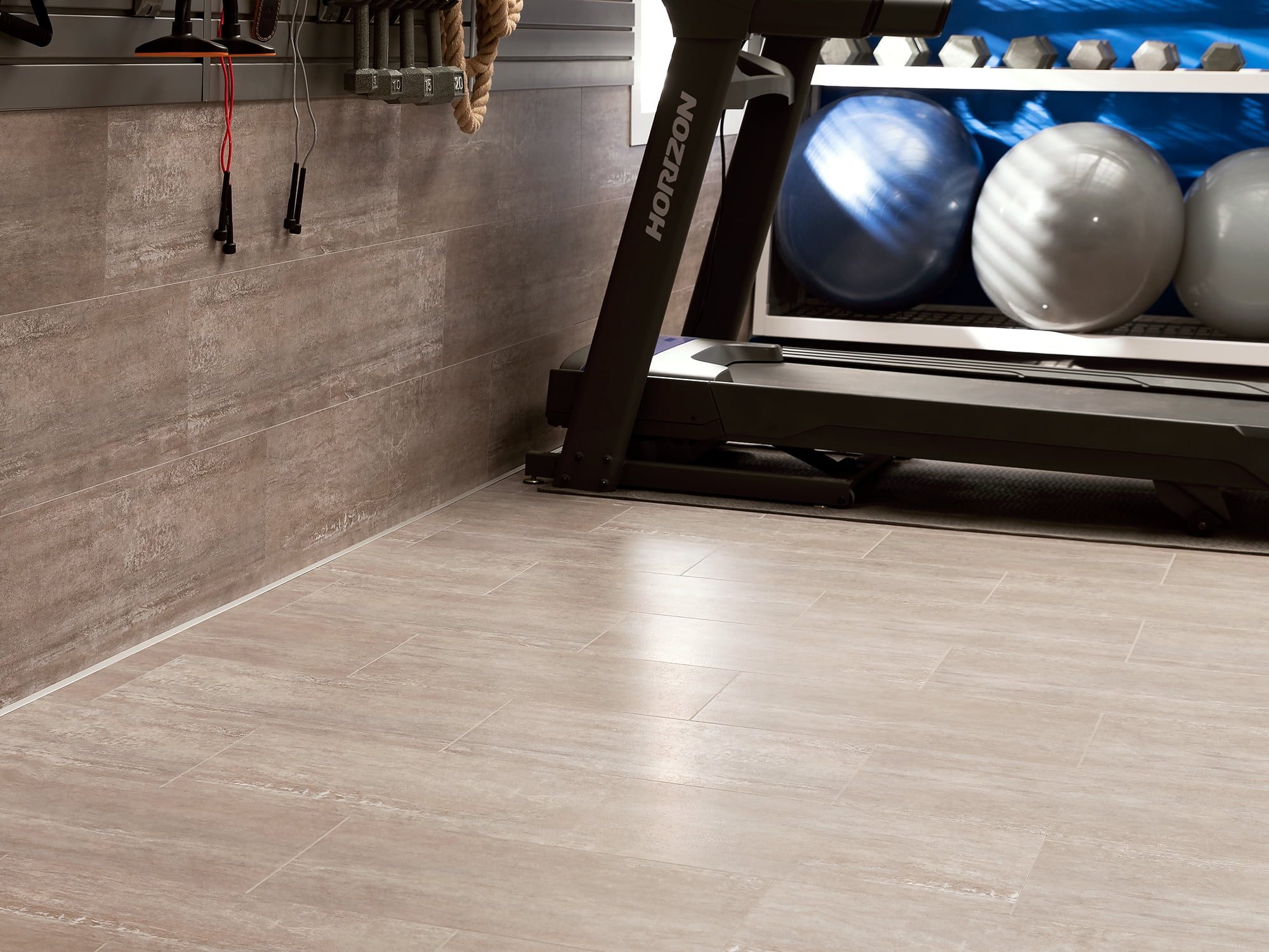 NewAge Products Vinyl Tile Flooring - 400 sqft - Sandstone