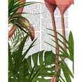 thumbnail image 3 of Fab Funky 12x14 Black Modern Framed Museum Art Print Titled - Flamingo Peering, 3 of 5