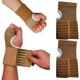 thumbnail image 1 of SURJDE 2PCS Elastic Wrist Support Carpal Tunnel Brace Wrist Adjustable Compression Strap Wrist Support for Carpal Tunnel Tendonitis Wrist (Khaki, One Size), 1 of 5