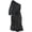 Black - black, variant on Ralph Lauren Womens Polka Dot One Shoulder Dress, Black, 4