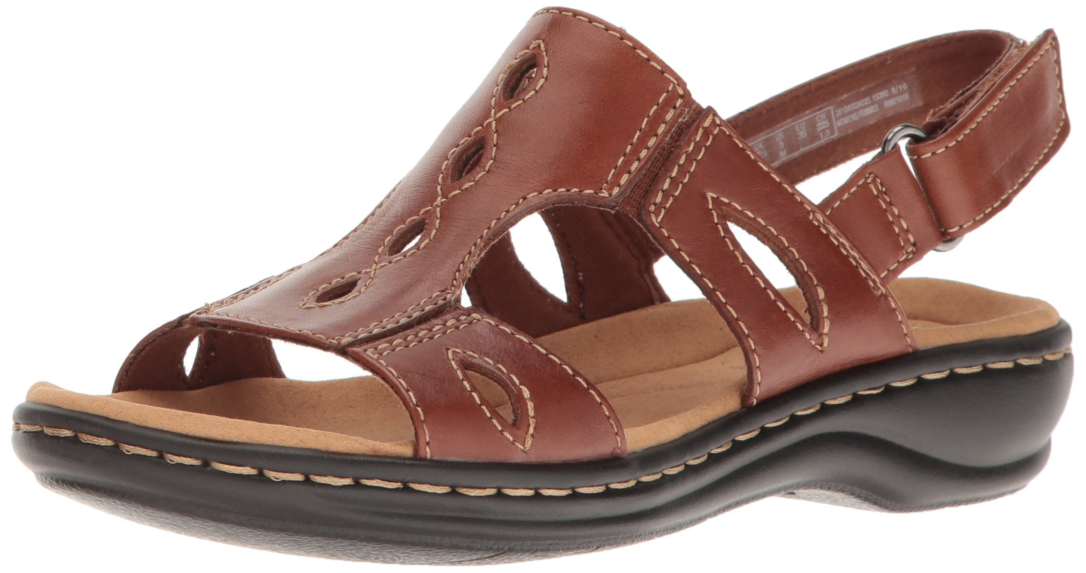 clarks tan leather sandals