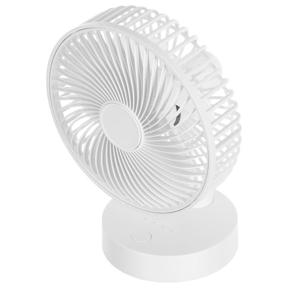 Tineasur Rechargeable Car Fan, White ABS, Dual-Use, Powerful Airflow, Quiet Operation