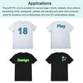 thumbnail image 5 of Uxcell 3D Puff Heat Transfer Vinyl 8 Sheets 12"x10" Puffy HTV Vinyl Heat Press Film Iron, 5 of 5