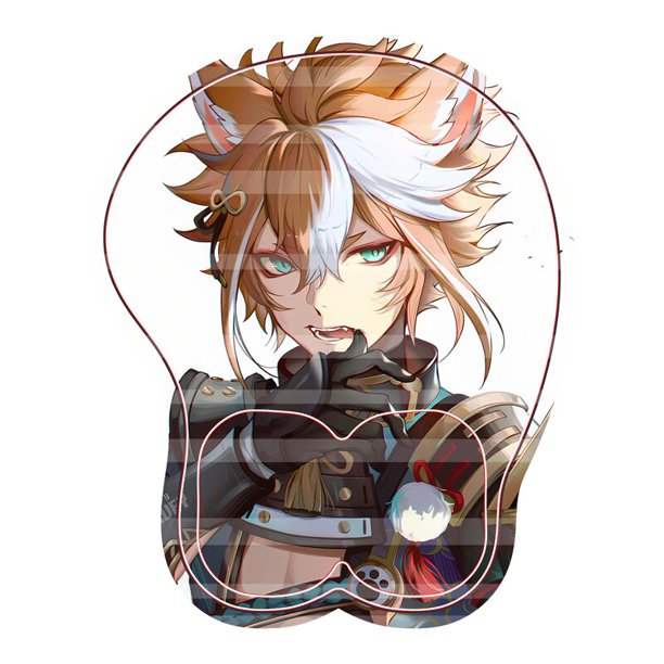 Alfombrilla de ratón 3d Genshin Impact, alfombrilla de ratón de Anime para juegos, Kamisato Ayato Zhongli Tartaglia Kaeya Alhaitham, alfombrilla de descanso para juegos de muñeca LIUWENJING unisex