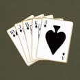 thumbnail image 3 of CafePress - Ace Spades Flush T Shirt - Men's Classic Graphic Cotton T-Shirt, 3 of 4