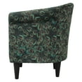 thumbnail image 2 of Fox Hill Trading Eclectic Polyester Newport Club Chair, Peacock, 2 of 7