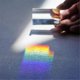thumbnail image 3 of 4Pcs Clear Triangular Prism for Rainbow Lights Crystal Optical Prisms Glass Physics Teaching Refracted Light Spectrum, 3 of 5