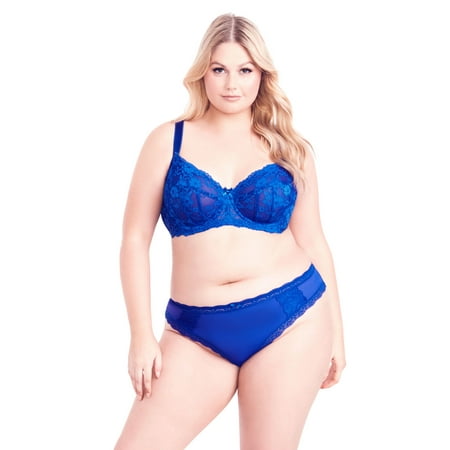 

Hips & Curves Women s Plus Size Thong - Ultraviolet