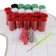 thumbnail image 3 of Creative Latch Hook Kits Christmas Rug Carpet Making Snowman, 3 of 7