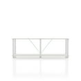 thumbnail image 4 of Starlight Canyon Home White Standing Shelf – 2 Tier Display Shelf with Horizontal Bookshelf Design, 4 of 7