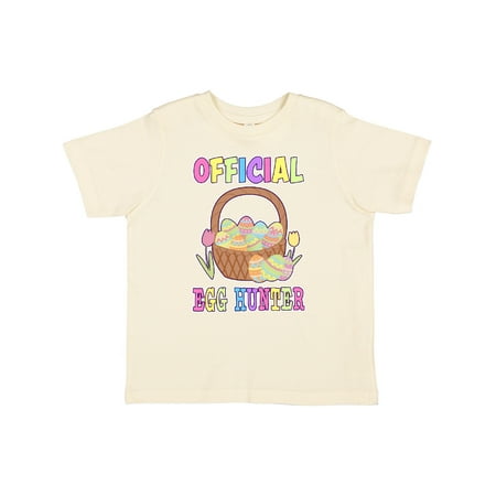 

Inktastic Official Egg Hunter with Easter Basket and Eggs Gift Toddler Boy or Toddler Girl T-Shirt