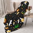 thumbnail image 4 of Throw Blanket for Couch Sofa and Bed, Halloween Super Soft Plush Throw Blanket, Fuzzy Cuteness Comfy Warm Washable Flannel Blanket & Throws for All Season, 4 of 7