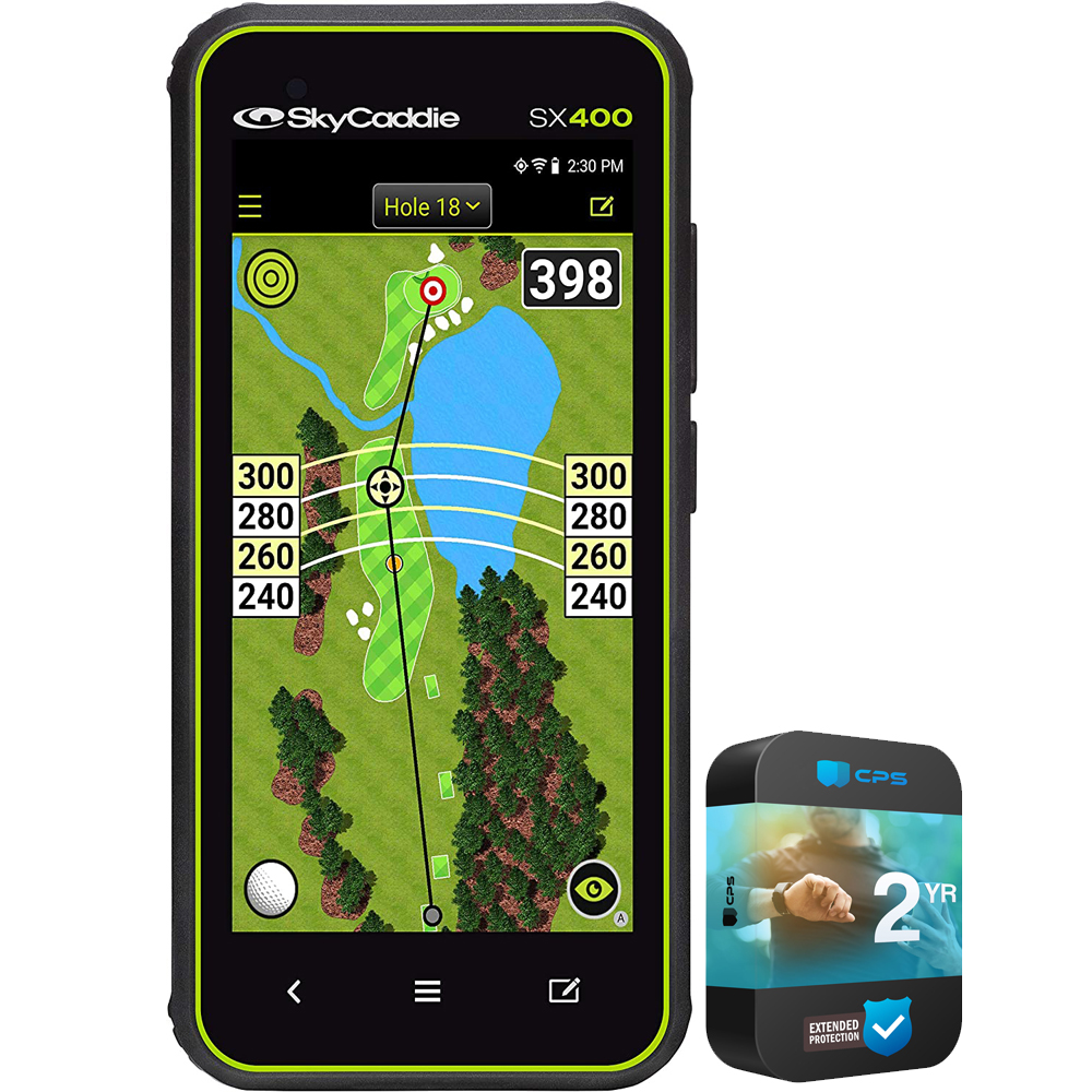 SkyCaddie SX400 Handheld Golf GPS with 4 inch Touch Display Black