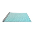 thumbnail image 2 of Ahgly Company Machine Washable Indoor Round Solid Light Blue Modern Area Rugs, 5' Round, 2 of 4