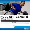thumbnail image 5 of 105 lb Barbell and Dumbell Weight Set Featuring Two 20 lb., Four 10 lb. and Four 5 lb. Weights, Two Dumbbell Bars & Full 6-foot Length Bar, 5 of 8