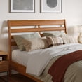 thumbnail image 2 of Savannah Full Solid Wood Low Profile Platform Bed in Light Toffee, 2 of 22