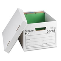 Storage Boxes - White - 12-CT - Letter-Legal - 12in.x15in.x10in.