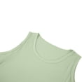 thumbnail image 4 of Puyaiuu Women Ribbed Knit Scoop Neck Sleeveless Tank Top Solid Color Slim Fit Basic Layering Casual Daily Vest Mint Green XL Gift, 4 of 8