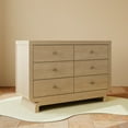 thumbnail image 4 of Art of Nursery by Storkcraft Santorini 6 Drawer Nursery Double Dresser, Driftwood, 4 of 17