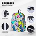 thumbnail image 4 of Mochila retro de los años 80 y 90 para portátil, para viajes, senderismo, negocios, para mujeres y hombres., 4 of 5
