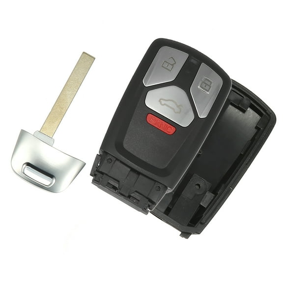 Unique Bargains 4 Button Smart Key Fob Case Keyless Entry Remote Key Shell Cover for Audi A4 A5 Q7 TT Quattro 2017-2019