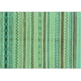 thumbnail image 1 of Ahgly Company Indoor Rectangle Abstract Light Blue Modern Area Rugs, 2' x 3', 1 of 4