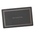 thumbnail image 4 of Alfombrilla de baño Alfombra de baño absorbente de agua, Alfombra de cocina Alfombrilla de puerta delantera, Alfombrilla de piso de secado rápido para Gris Oscuro Pequeño Gloria Alfombra de baño, 4 of 9