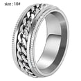 thumbnail image 2 of Anillo de acero inoxidable con anillo giratorio de 8 mm., 2 of 5