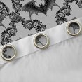 thumbnail image 3 of jejeloiu Victorian Damask Curtains Pack of 2 (42x84 Each),Vintage Gothic Floral Curtains Blackout,Halloween Spooky Bat Bedroom Curtains For Men Women,,Lightweight Room Decorative, 3 of 6