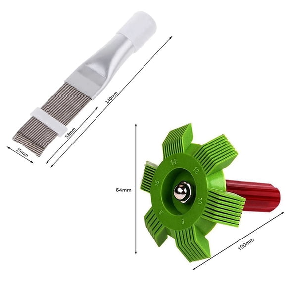 Condenser Comb Stainless Steel Fin Comb Brush for Air Conditioner Blade Cooling Straightening Cleaning Tool Repair Tools