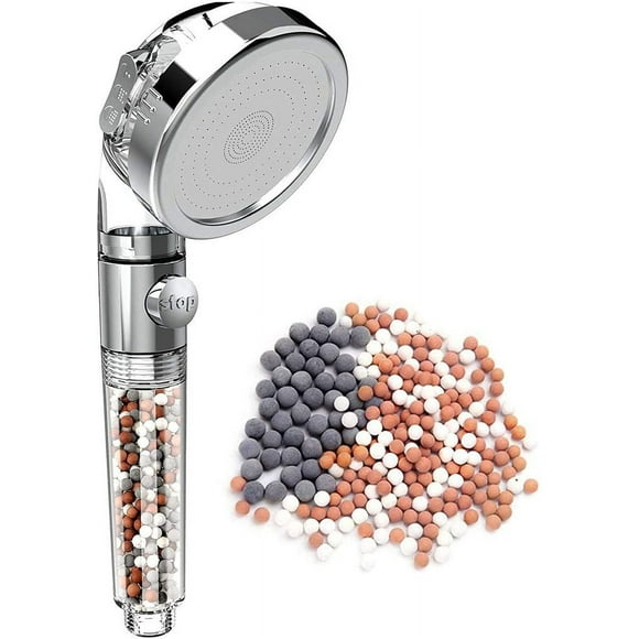 Serenity Spa Shower Head, Universal Fitting Water Saving High Pressure with On Off Switch, Filtration System for Rainfall Massage Jetting Bliss