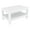 White, variant on Luxury Commercial Living 36" White Outdoor Patio Wickerlook Rectangular Coffee Table with Magazine