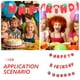 thumbnail image 3 of 1 juego de decoración para fiesta de cumpleaños con temática de fresas, pancarta de cumpleaños, decoración para fiesta, guirnalda de fresas, 3 of 6
