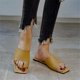 thumbnail image 5 of Verano Mujer Moda Color sólido Zapatillas Sandalias planas Playa Zapatos al aire libre Wmkox8yii  hj789, 5 of 9
