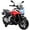 Rouge, variant on Qaba Honda Moto Électrique 12V sous Licence avec Phares Musique, Rouge