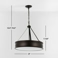 thumbnail image 4 of SAFAVIEH Camlyn 4-Light T14 Silver Metal Pendant Light with Shade, 4 of 13