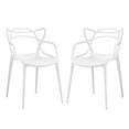 thumbnail image 2 of Modway Entangled Dining Set Set of 2 in White, 2 of 4