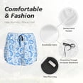 thumbnail image 6 of Lsque Winter Paisley Pattern Printed Women's Running Shorts with Liner Pockets,Elastic Quick Dry Workout Athletic Gym Yoga Shorts,Womens High Waist Shorts-Large, 6 of 9