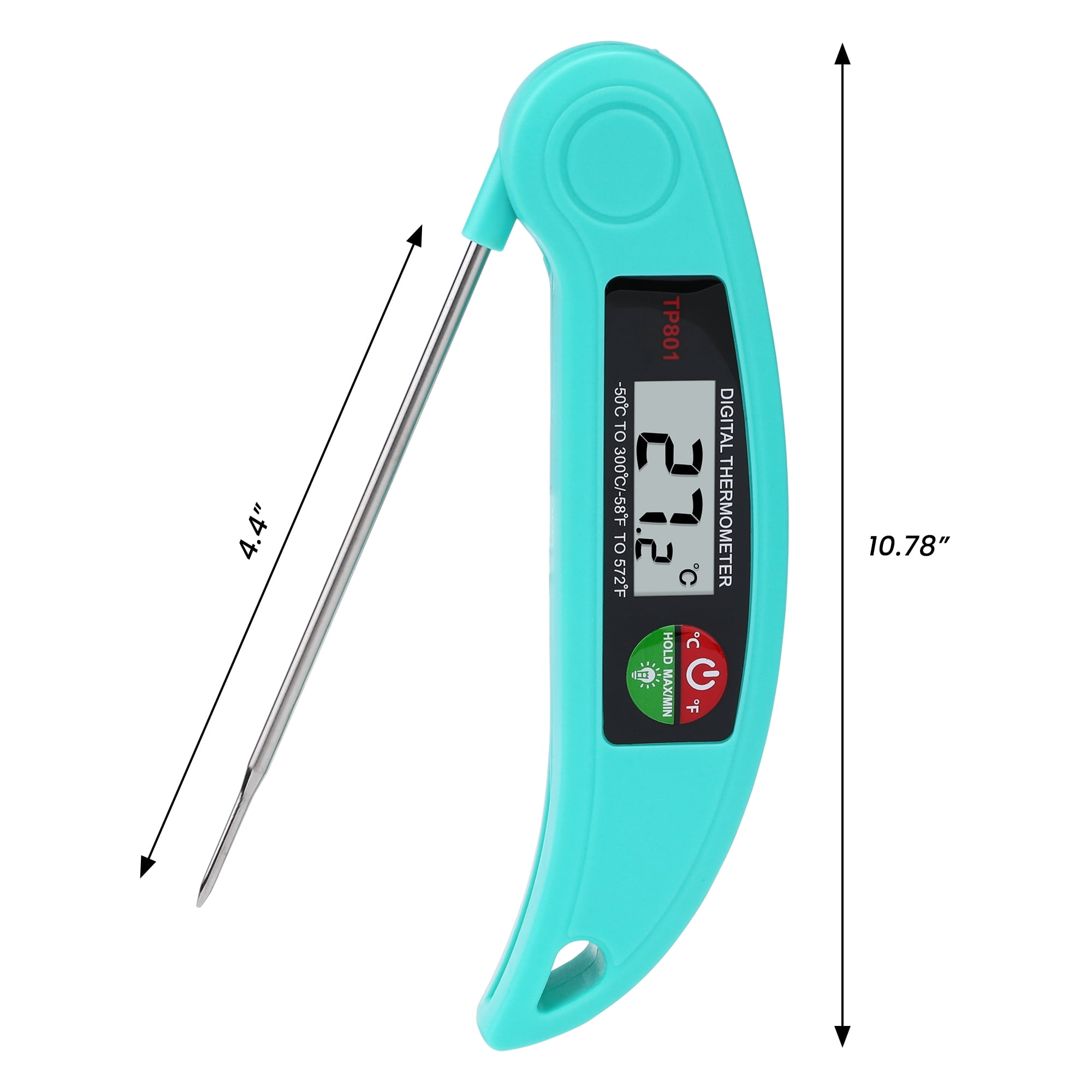 Unique Bargains Digital Meat Instant Read Food Thermometer Black/Green