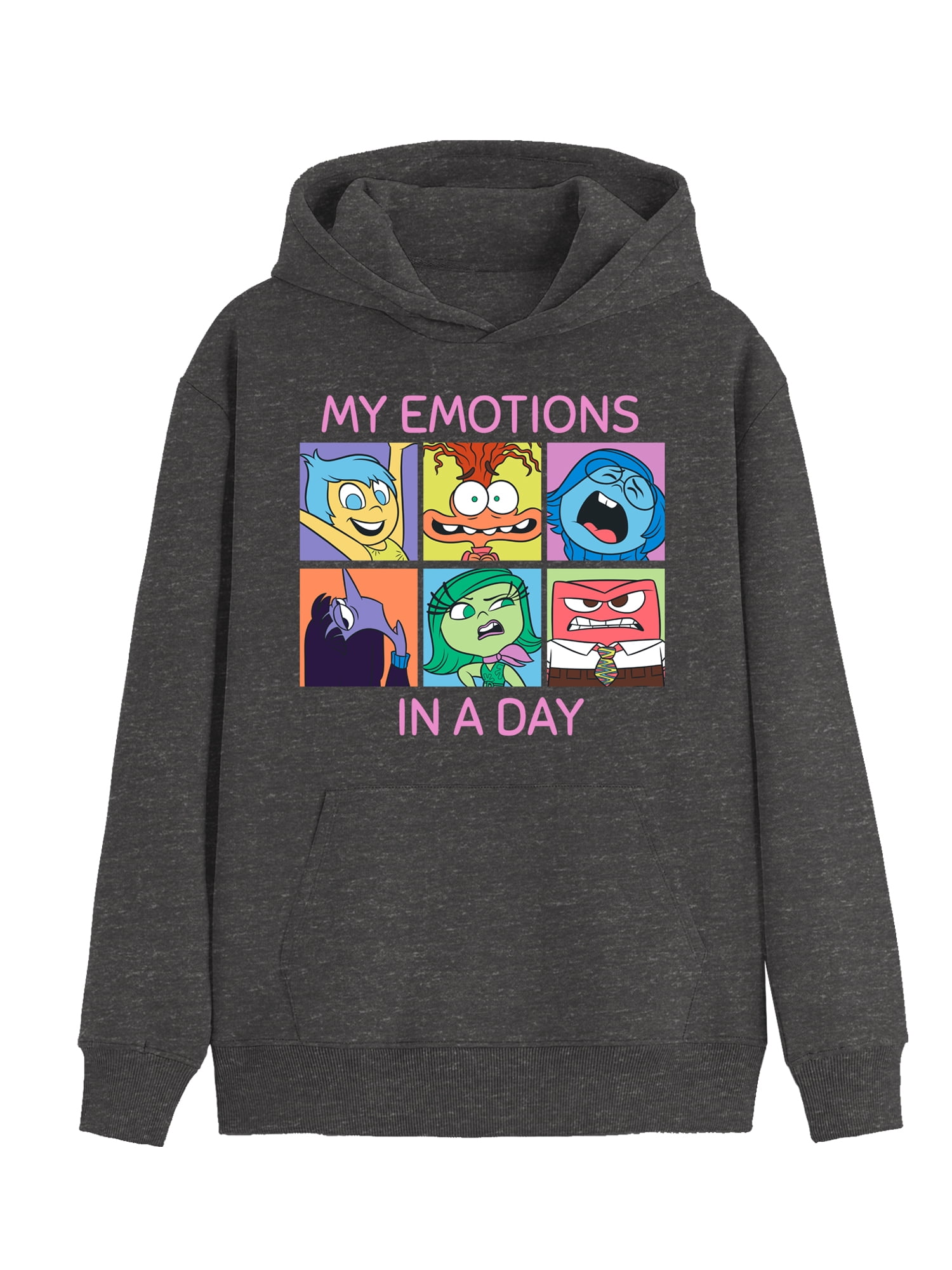 Inside Out, Men's & Big Men's Graphic Hoodie, My Emotions, Sizes XS-3XL