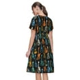 thumbnail image 3 of Hirioo Colorful Guitar for Short Sleeve Dress Women’ Short Sleeve dress with Pockets, 3 of 8