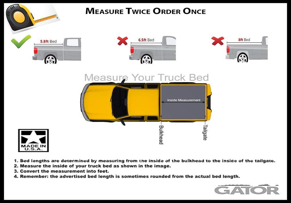 Gator Sr2 Premium Roll Up Truck Bed Tonneau Cover 2007 2013 Chevy Silverado Gmc Sierra 5 8 Ft Bed Walmart Com Walmart Com
