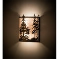 thumbnail image 1 of Meyda 179749 12 in. Tall Pines Wall Sconce, Antique Copper & Silver Mica, 1 of 1