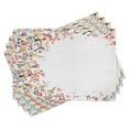 thumbnail image 1 of Ambesonne Music Place Mats Set of 4, Colorful Festival Frame, Standard Size, Multicolor, 1 of 6