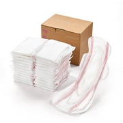 PurComfy Premium Postpartum Pads with Wings Extra Long Maternity Pads Large Maximum Absorbency Post-partum Incontinence Pads Ultra Soft Heavy Flow Secure Leak Protection After Birth Pads, 24 Count
