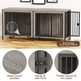 thumbnail image 3 of POAO 78.74"L Dog Crate Furniture for 2 Dogs, Heavy Duty Double Dog Crates for Large Dogs(35-60 Pounds), Dog Kennel Furniture Indoor as TV Stand,Grey, 3 of 7