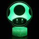 thumbnail image 1 of Lámpara decorativa de anime con forma de hongo, luz nocturna, ilusión 3D con USB, 1 of 1