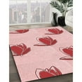 thumbnail image 2 of Ahgly Company Indoor Rectangle Patterned Valentine Red Area Rugs, 6' x 9', 2 of 6