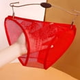 thumbnail image 2 of Panty Sexy Gibobby Ajuste Calzoncillos Cintura Malla para Mujer Color Sólido Rojo L, 2 of 4
