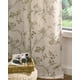 thumbnail image 5 of Cortinas de lino floral Jinchan 214x213 cm con mariposas en verde salvia, 5 of 9